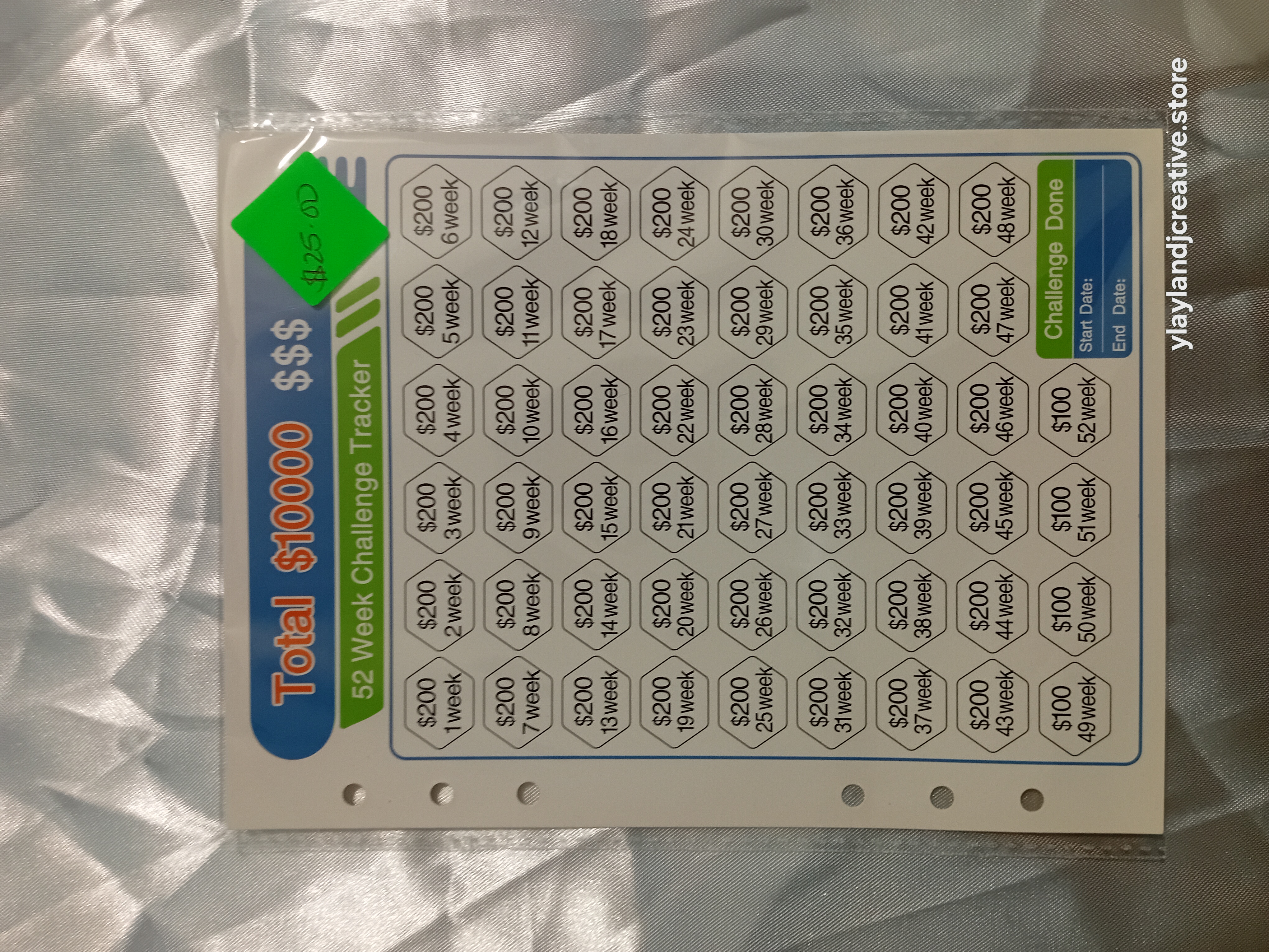 Savings Challenge with Envelope