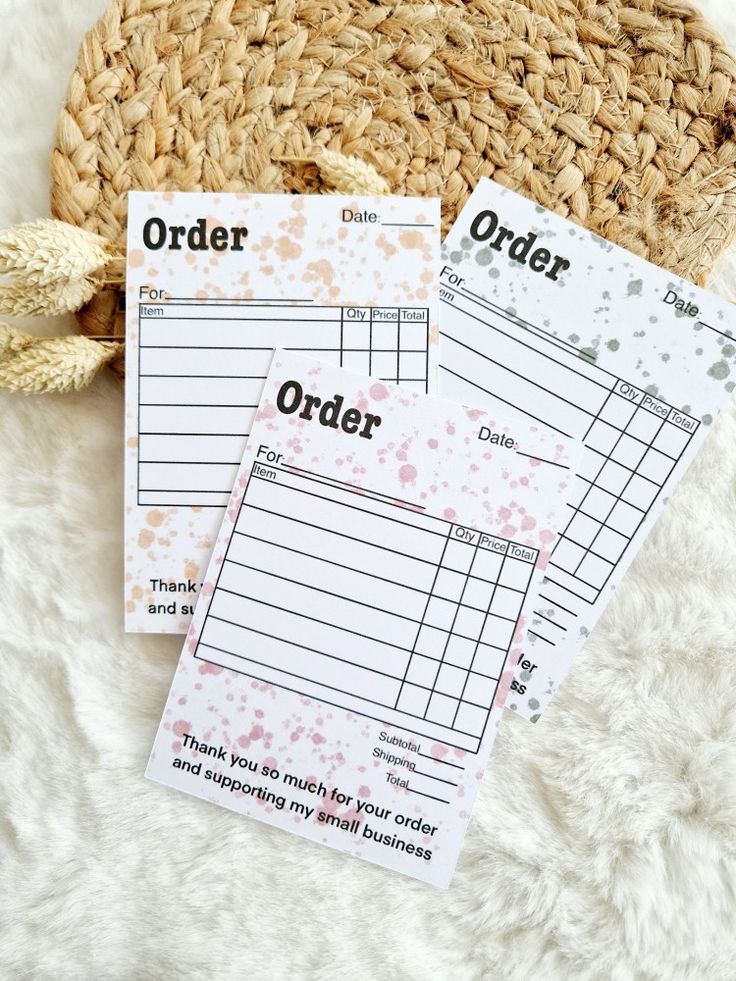 Customizable Invoice Pad