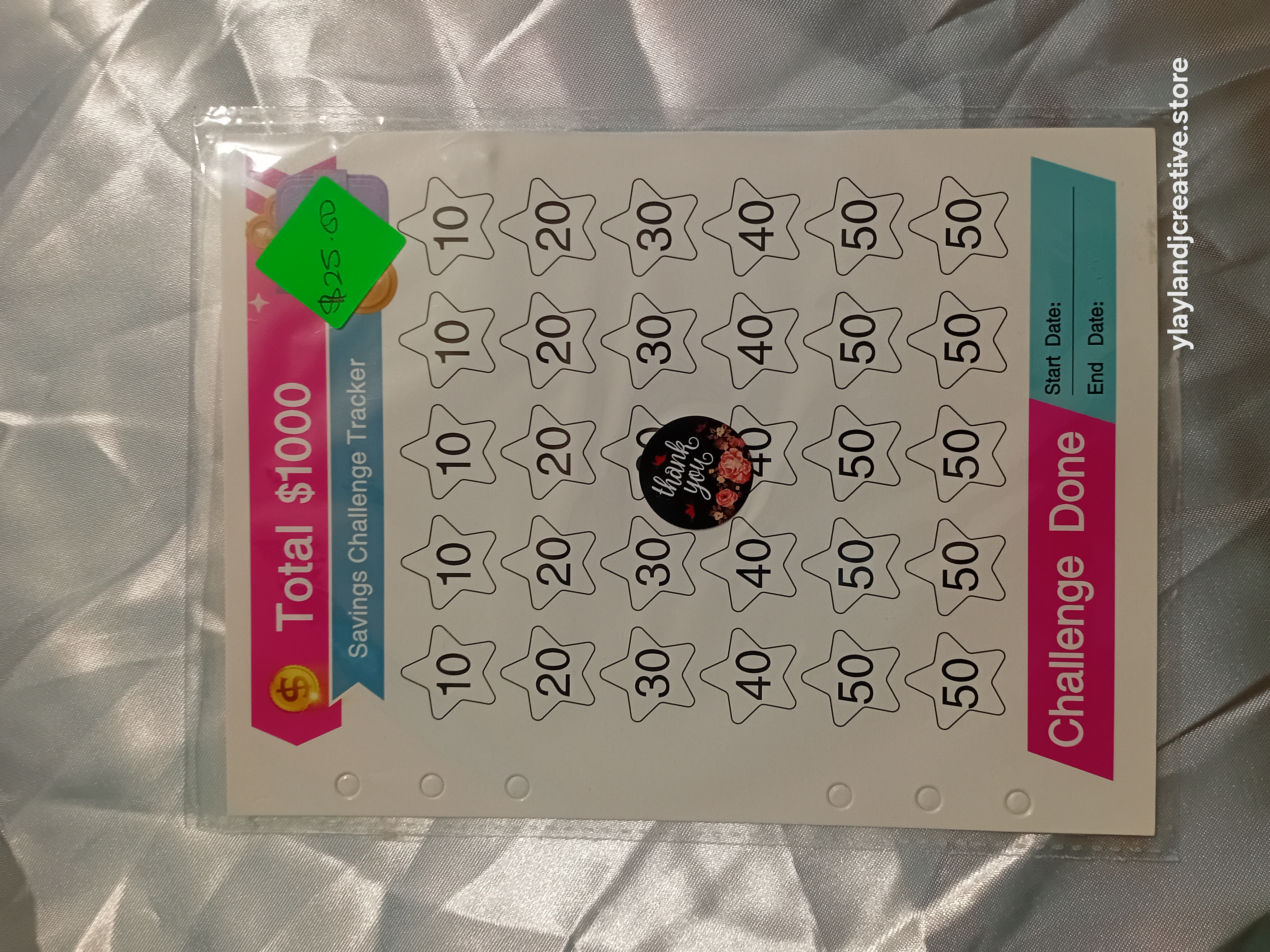 Savings Challenge with Envelope