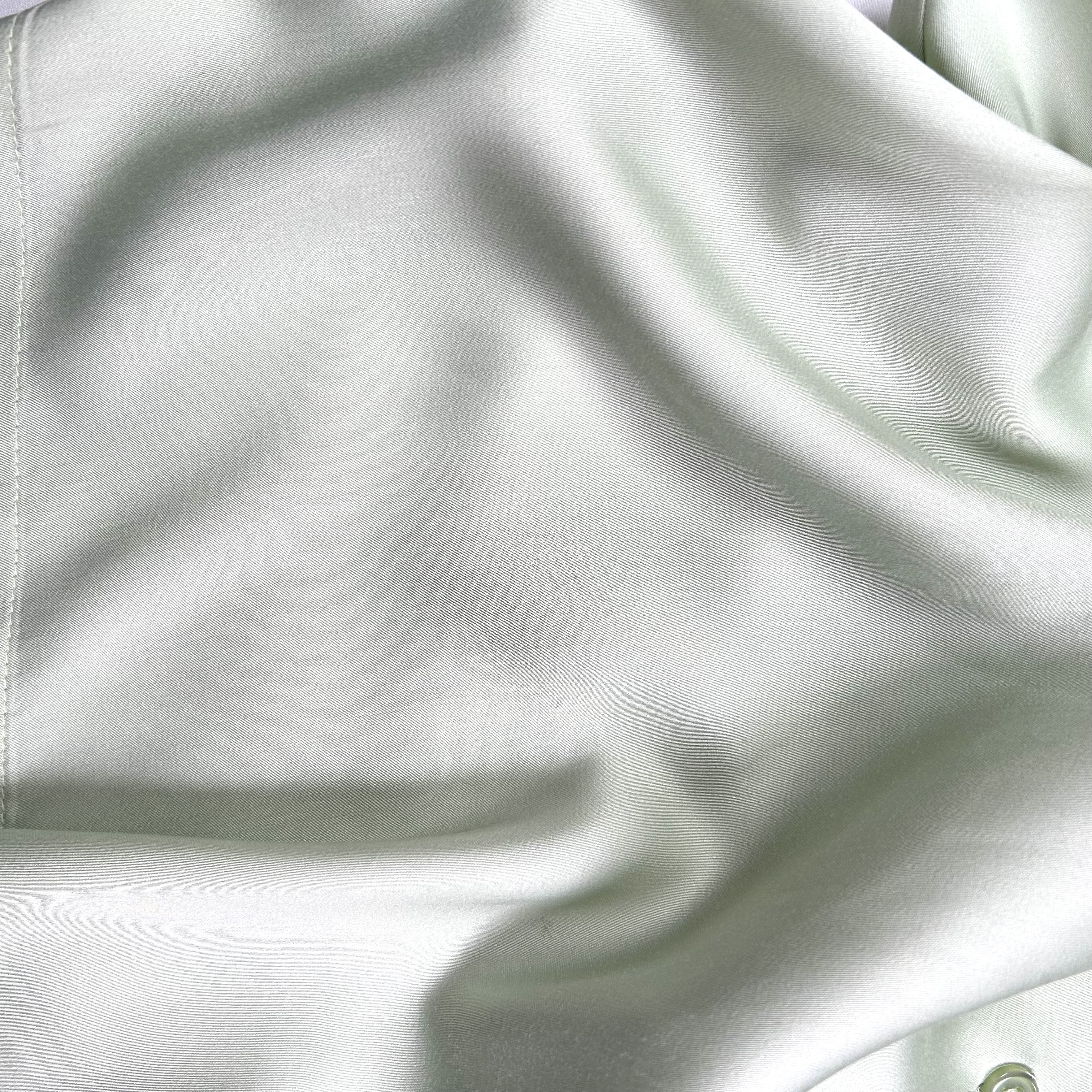 Sage Green Bamboo Sateen Long Sleeve Pyjama Set