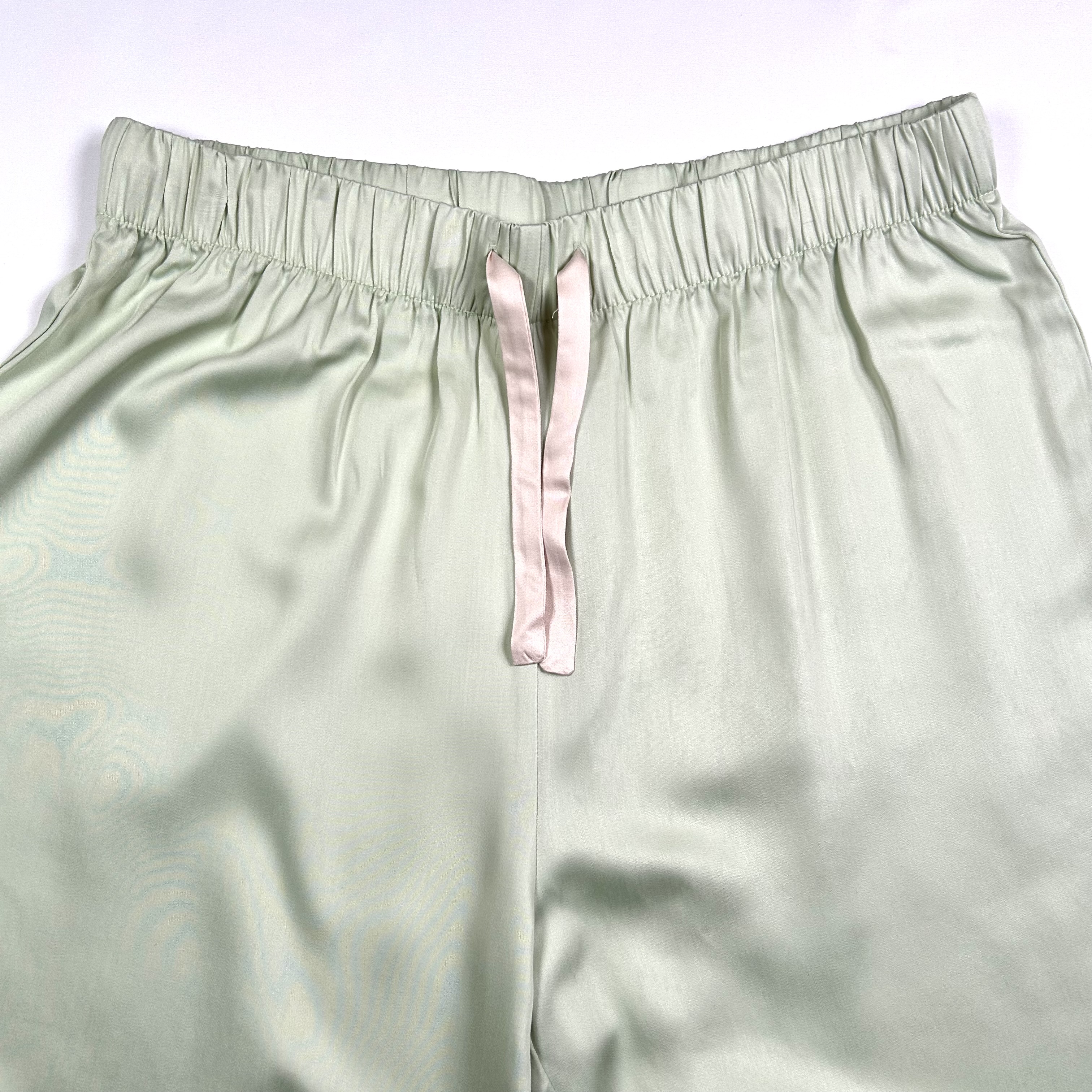 Sage Green Bamboo Sateen Long Sleeve Pyjama Set