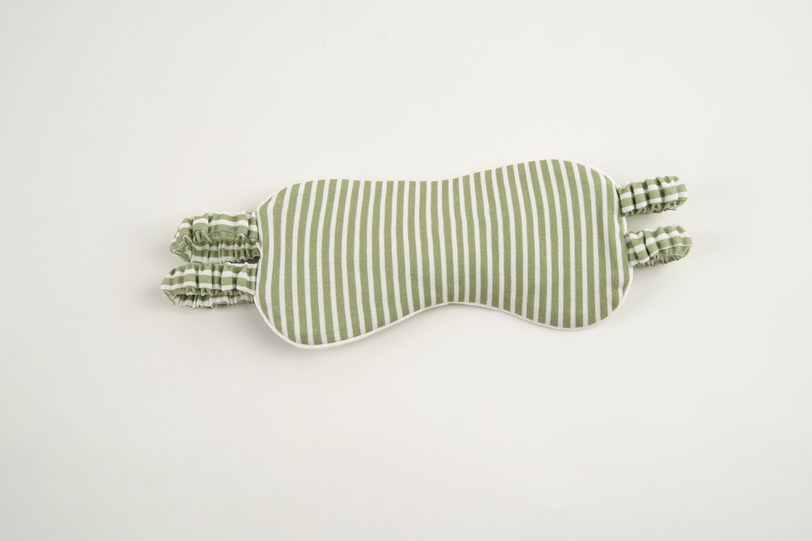 Green Striped Cotton Long Sleeve Pyjama Set