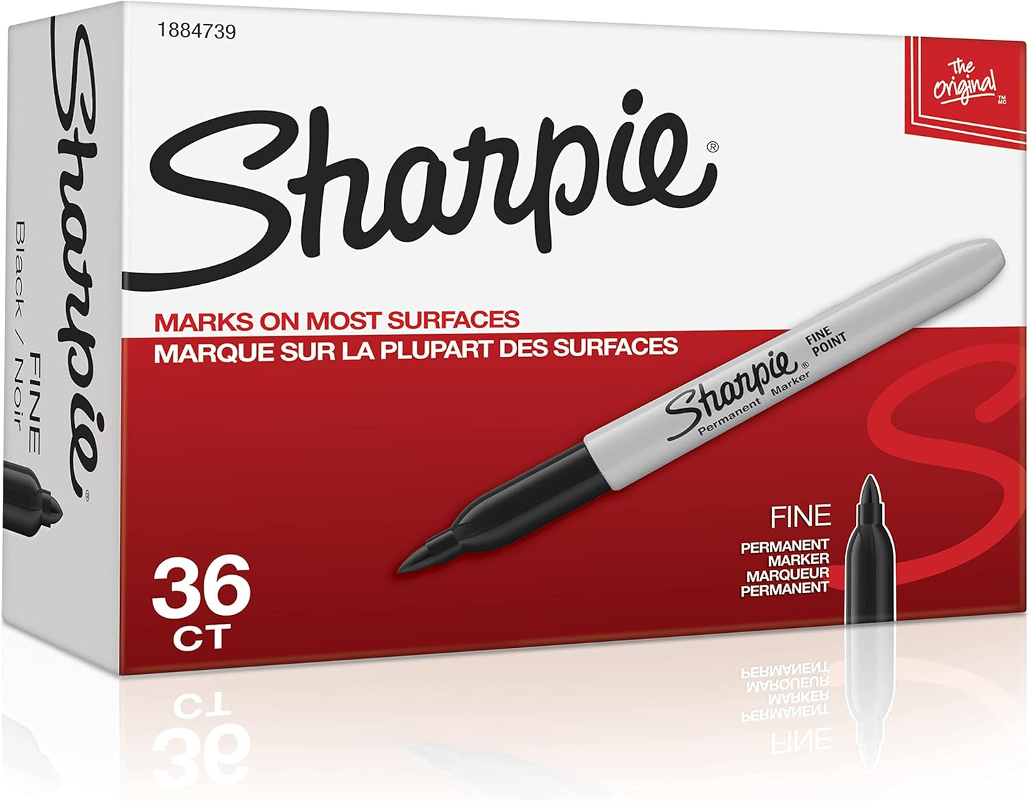 Sharpie Fine Point Permanent Marker - Black, 36 Count