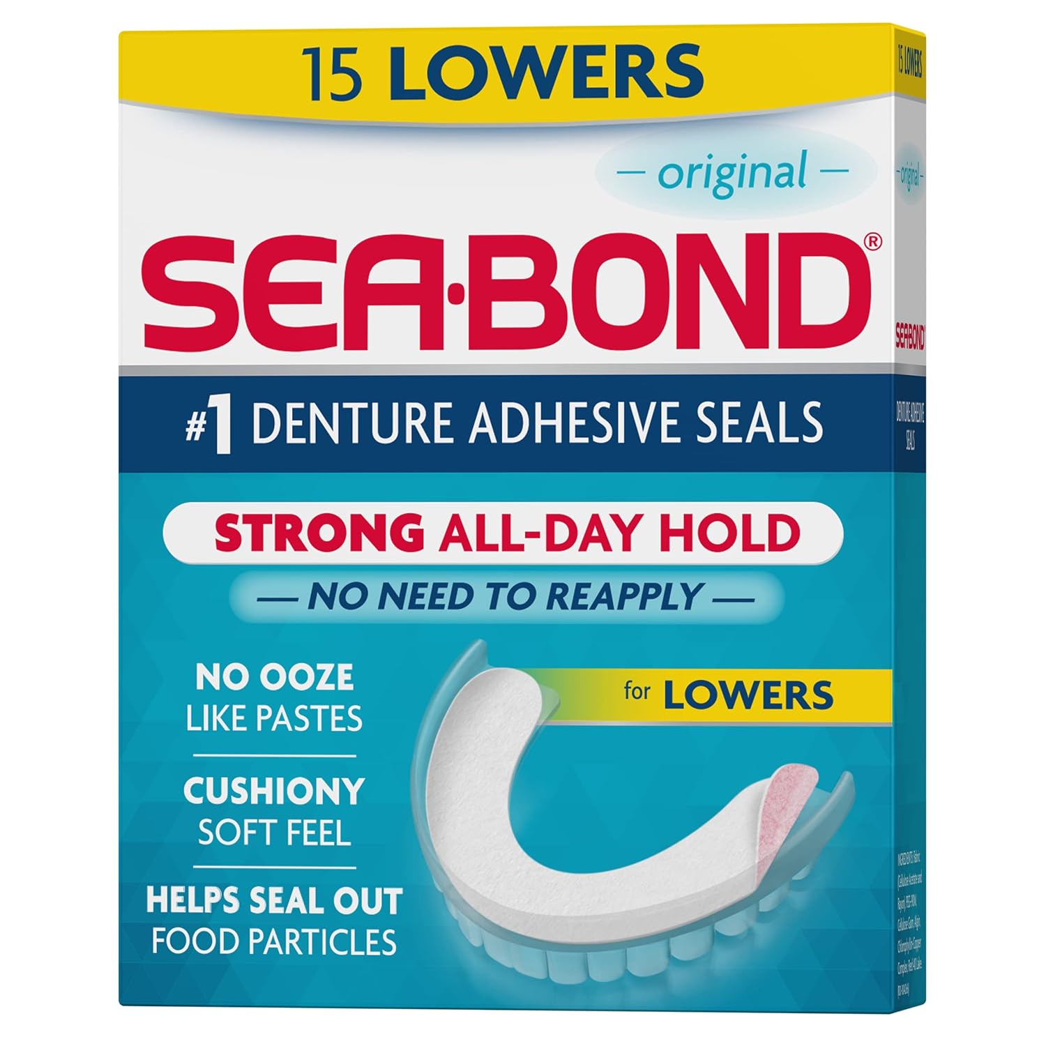 SEA-BOND Denture Adhesive Seals for Lowers