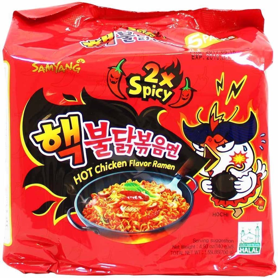 Samyang Buldak 2x Spicy HOT Chicken Flavor Ramen Family Pack