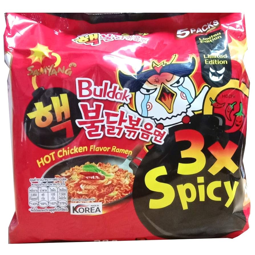 Samyang Buldak 3x Spicy HOT Chicken Flavor Ramen Family Pack