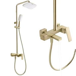 Modern Gold Shower Set