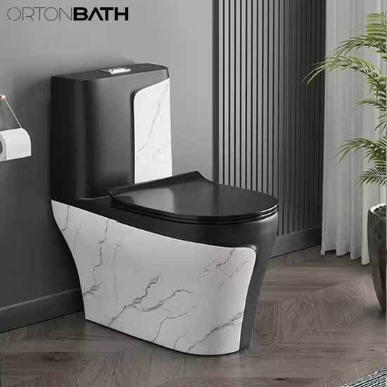 Modern Marble-Design Toilet
