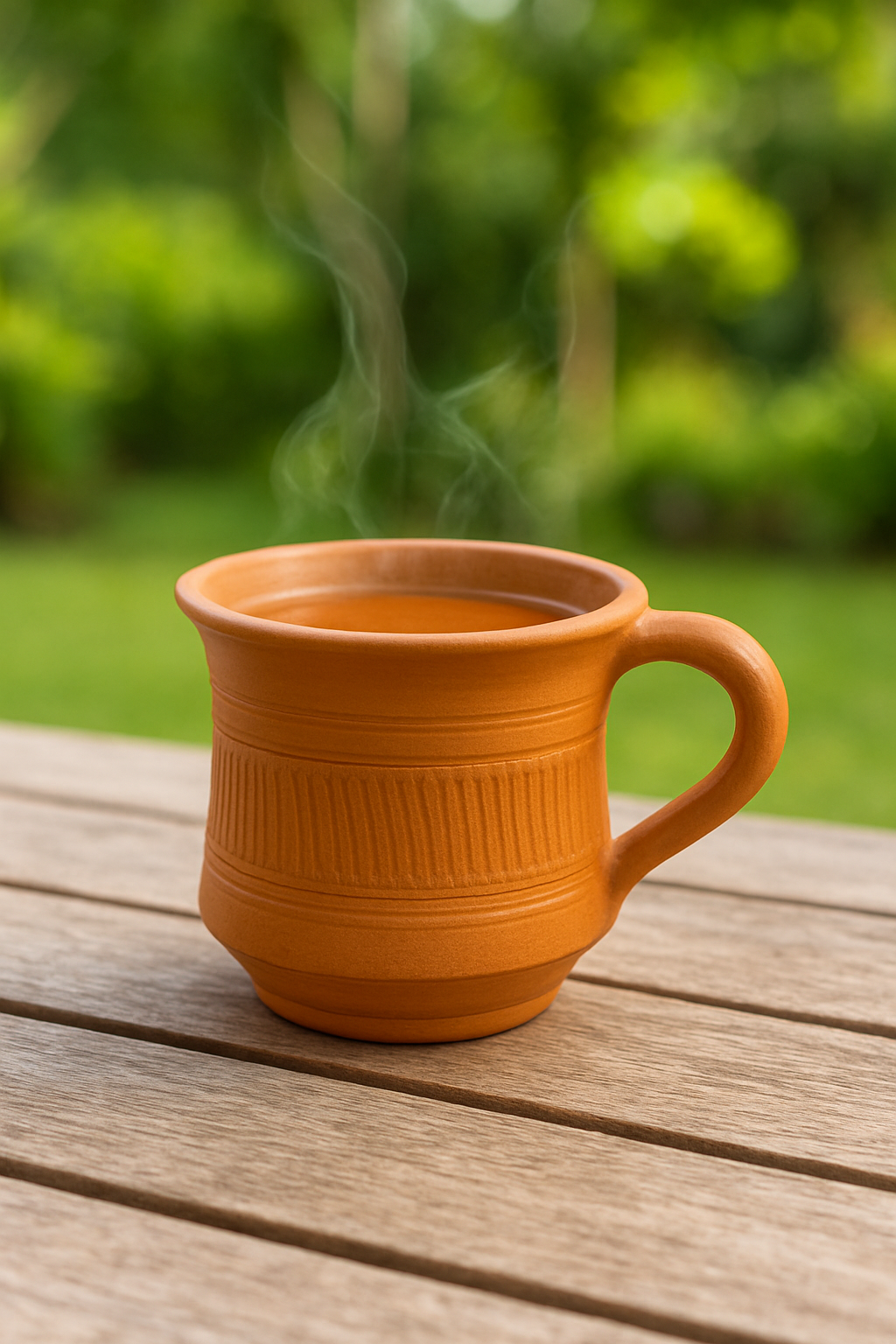 Krishak Bharti Classic Swirl Clay Mug – 350ml