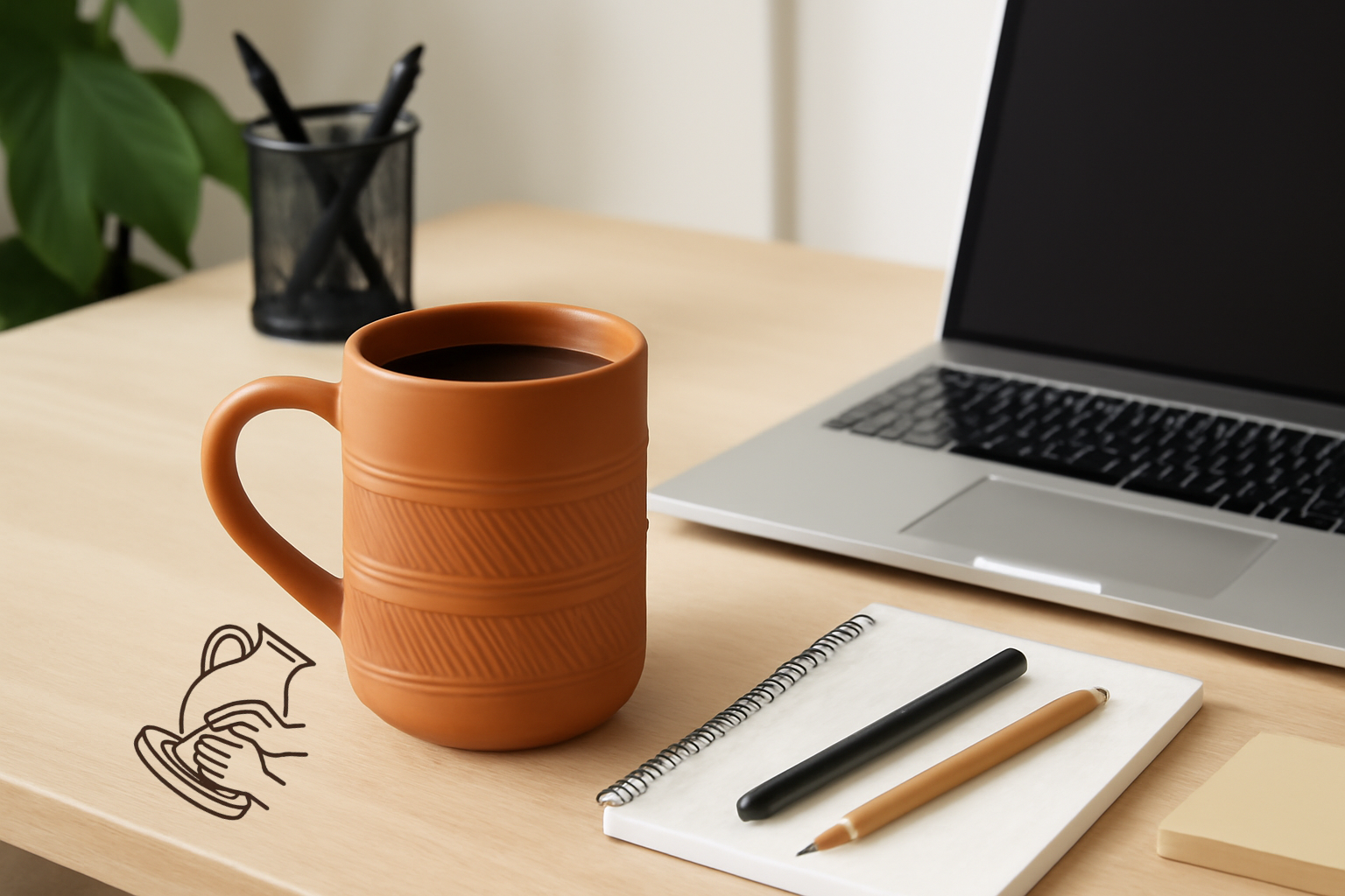 Krishak Bharti Barrel Style Clay Mug – 400ml