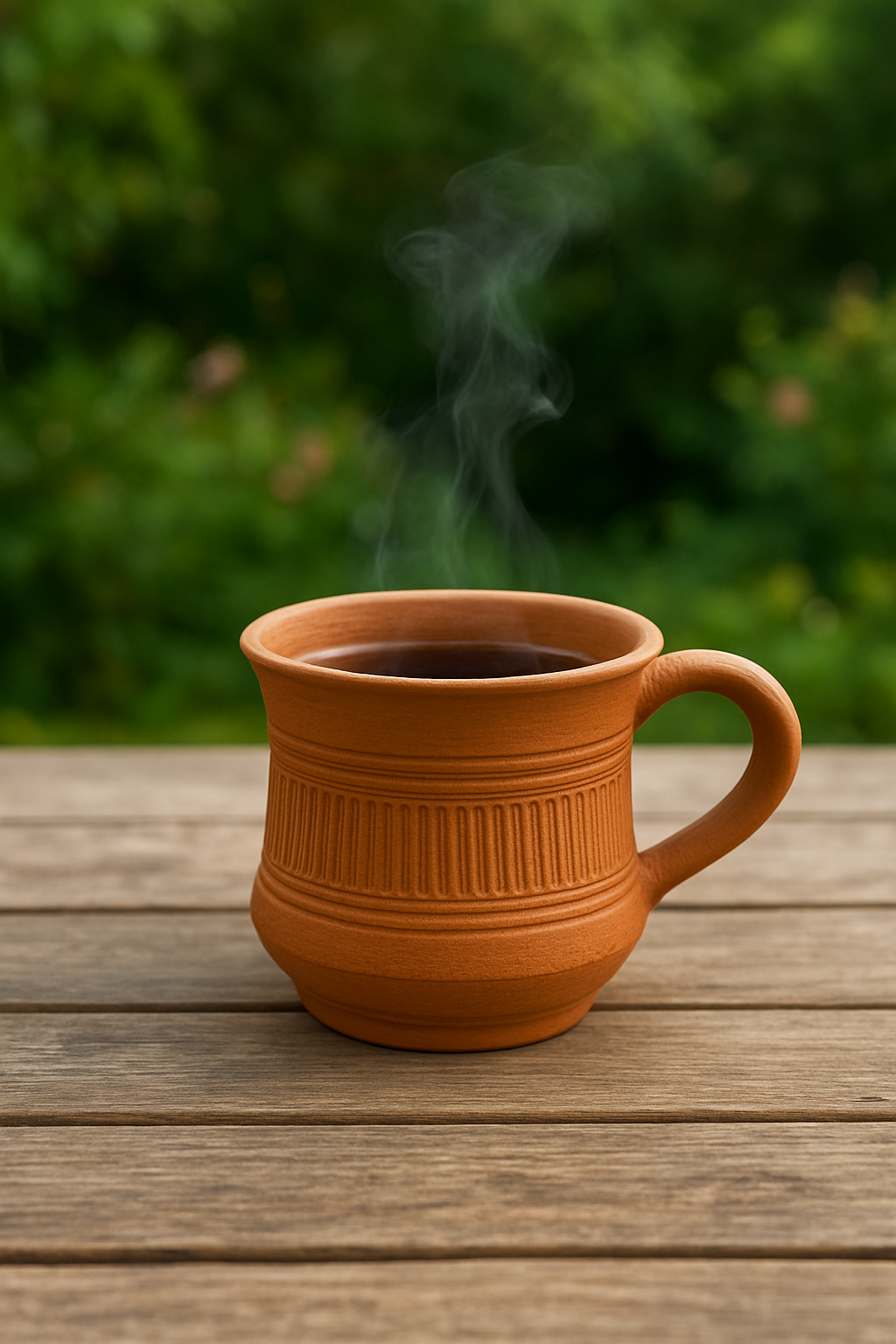 Krishak Bharti Classic Swirl Clay Mug – 350ml