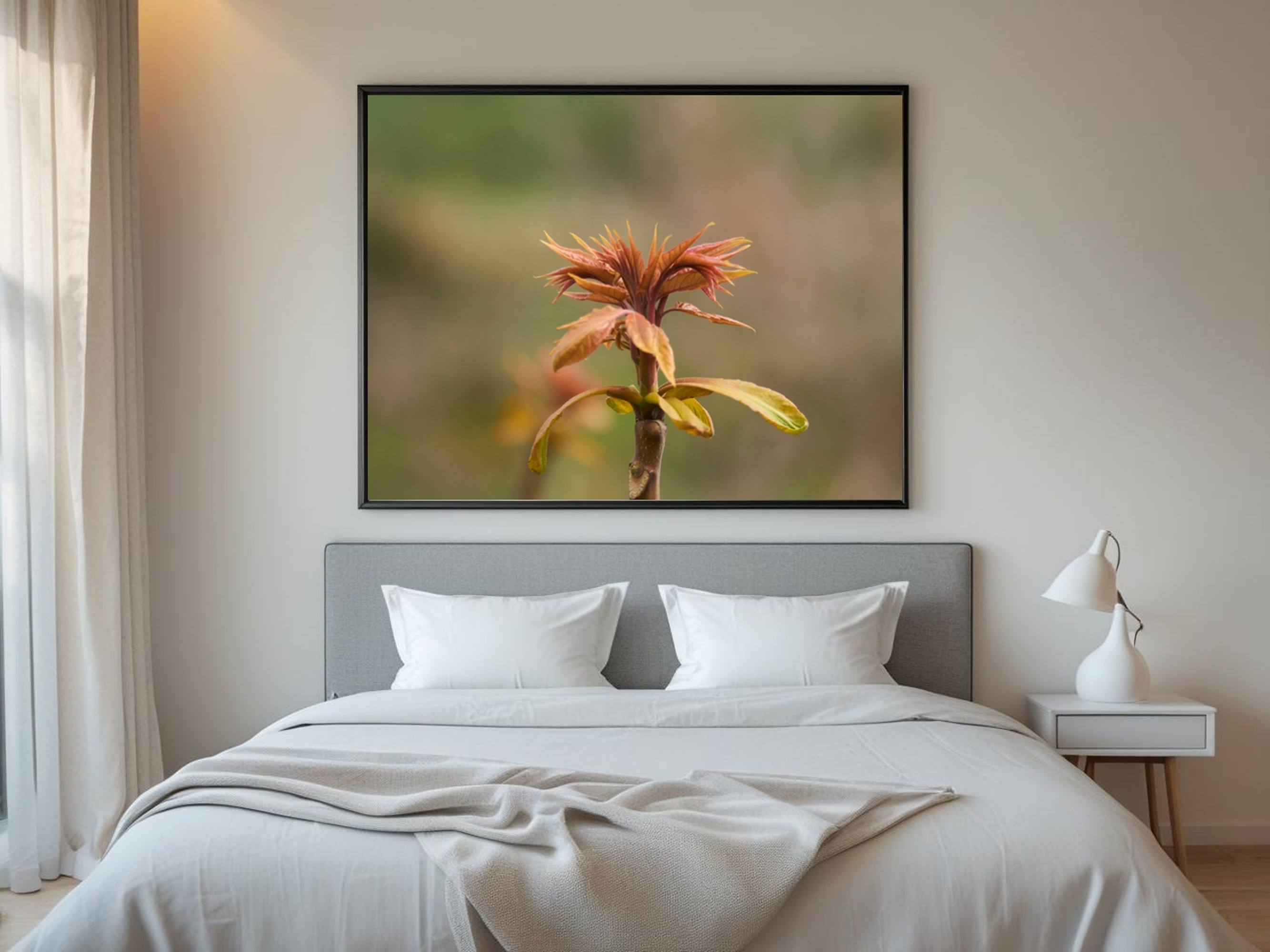 Brote de planta silvestre renaciendo