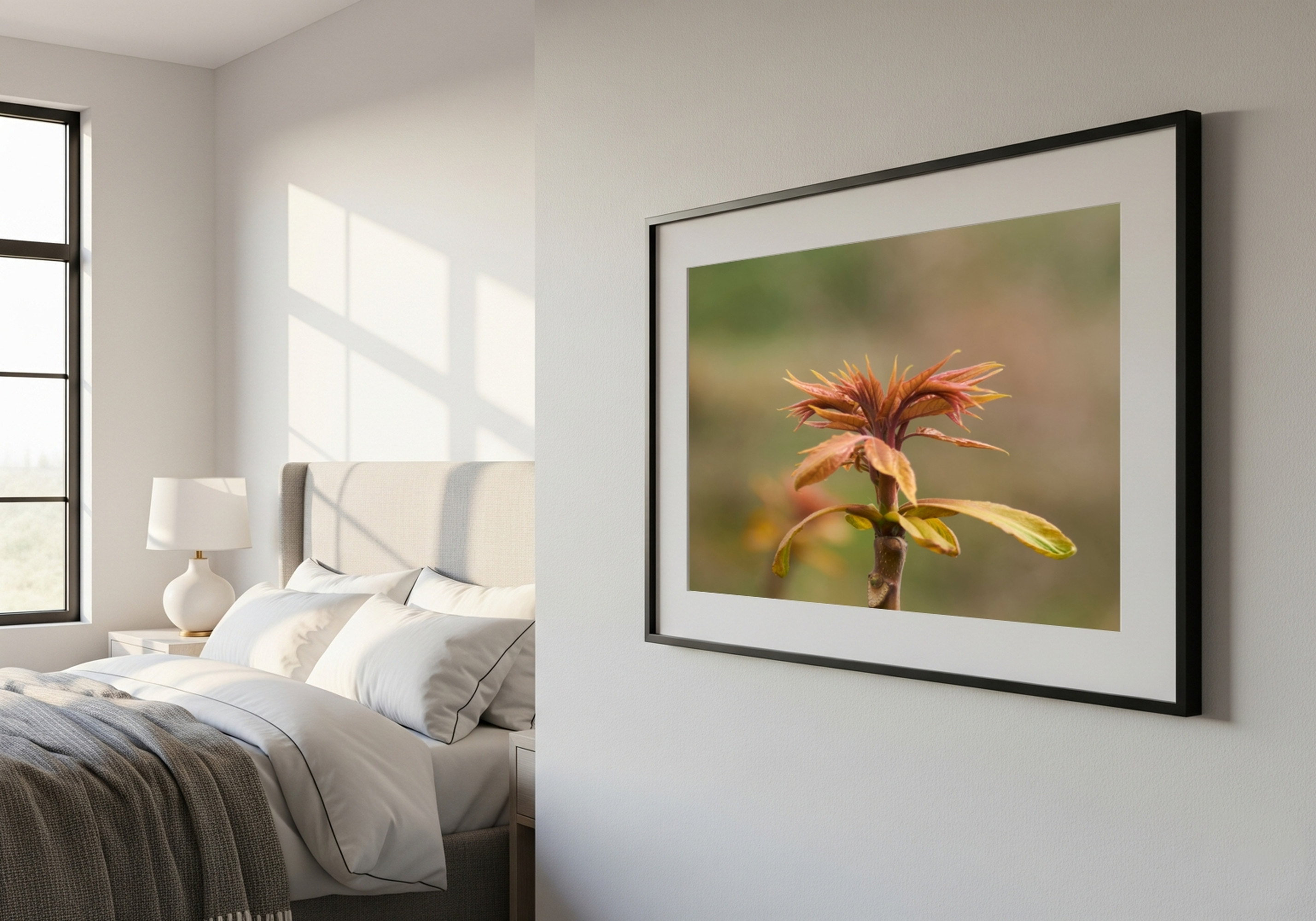 Brote de planta silvestre renaciendo