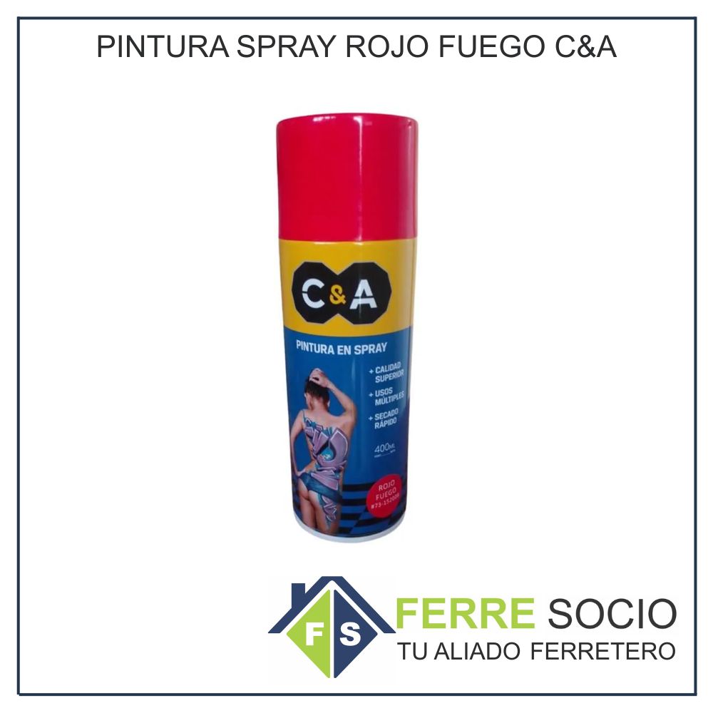 PINTURA SPRAY ROJO FUEGO C&A