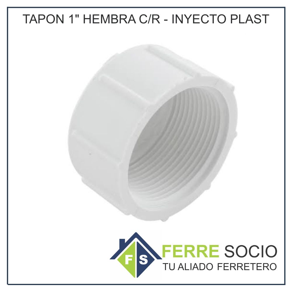 TAPON 1 HEMBRA C/R - INYECTO PLAST