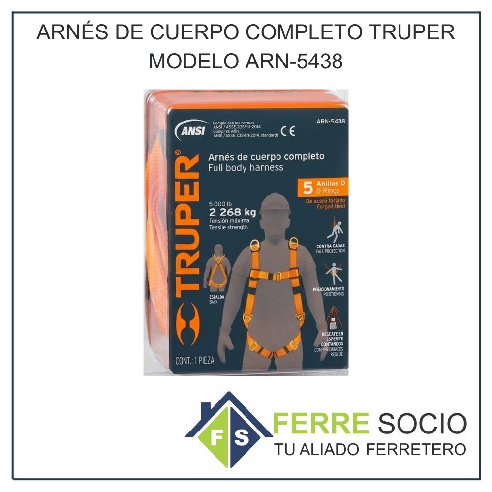 ARNES DE CUERPO COMPLETO TRUPER MODELO ARN-5438