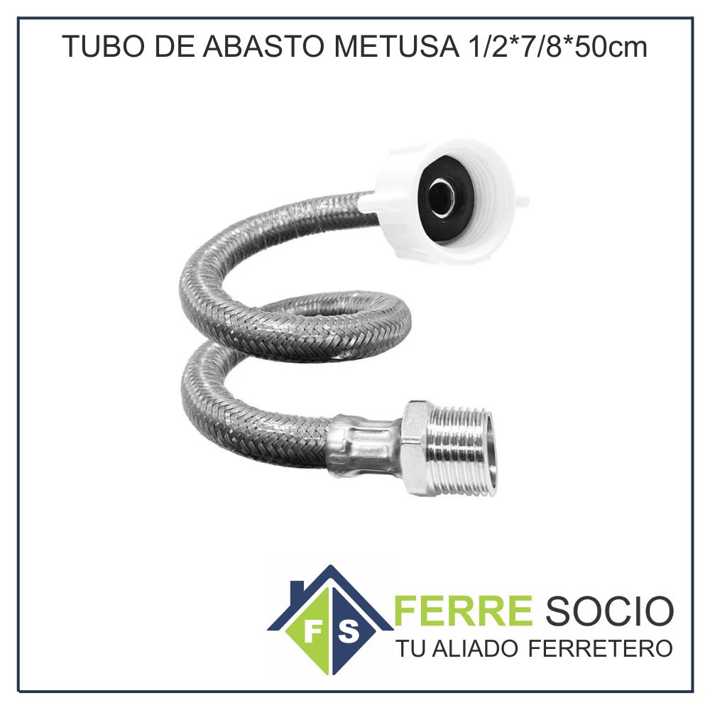 TUBO DE ABASTO METUSA 1/2*7/8*50cm