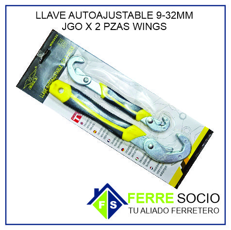LLAVE AUTOAJUSTABLE 9-32MM JGOX2PZAS WINGS