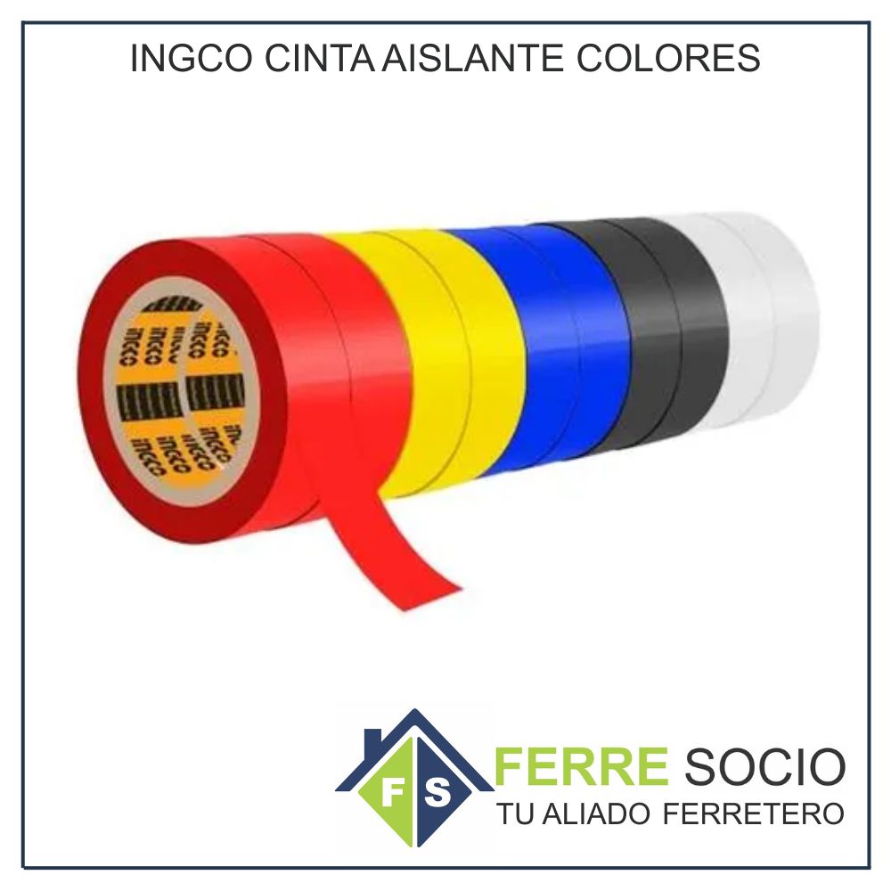 INGCO CINTA AISLANTE COLORES