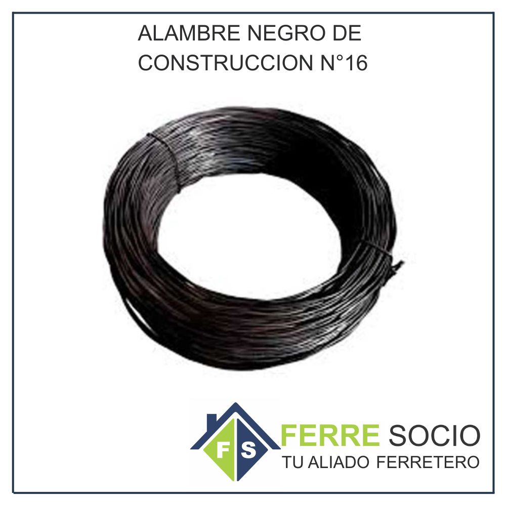 ALAMBRE NEGRO DE CONSTRUCCION N°16 - KG