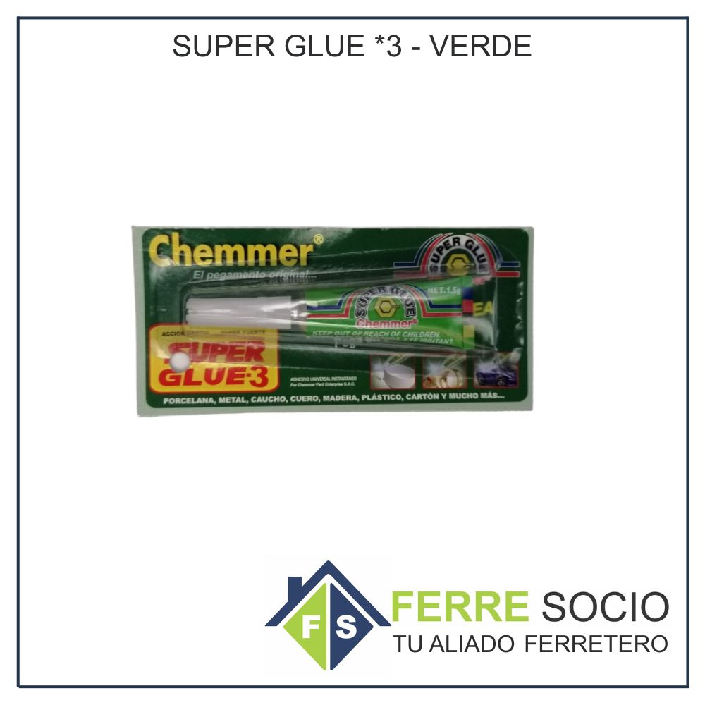 SUPER GLUE *3 - VERDE