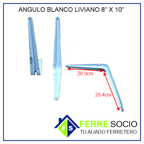 ANGULO BLANCO LIVIANO 8x10