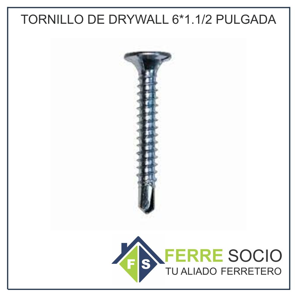 TORNILLO DE DRYWALL 6*1.1/2 PULGADA
