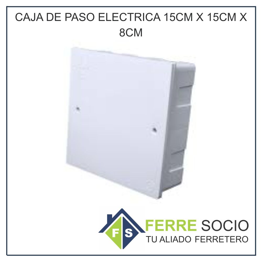 CAJA DE PASO ELECTRICA 15CM X 15CM X 8CM