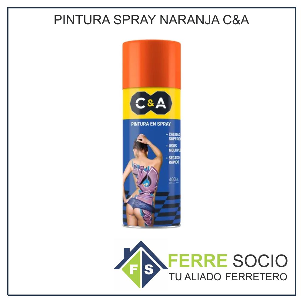 PINTURA SPRAY NARANJA C&A