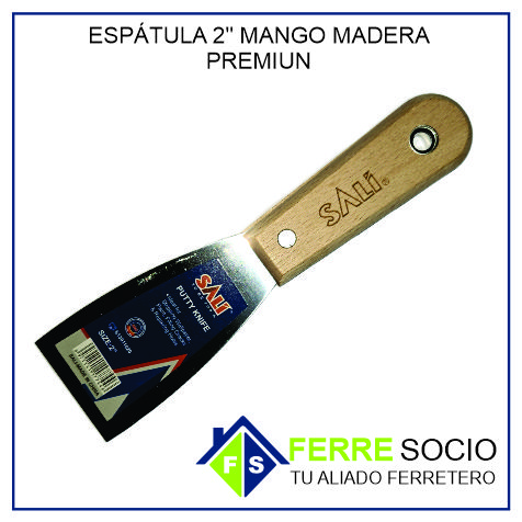 ESPATULA 2 MANGO MADERA PREMIUN