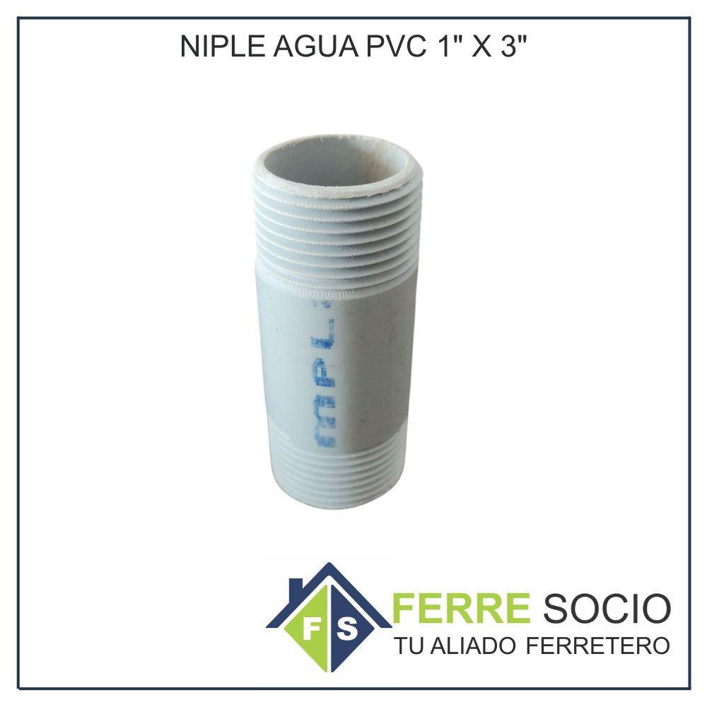 NIPLE AGUA PVC 1" X 3"