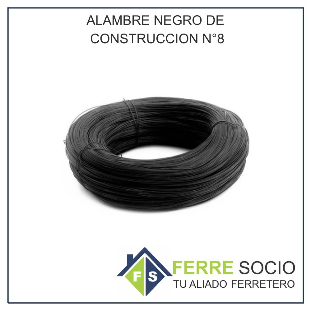 ALAMBRE NEGRO DE CONSTRUCCION N°8 - KG