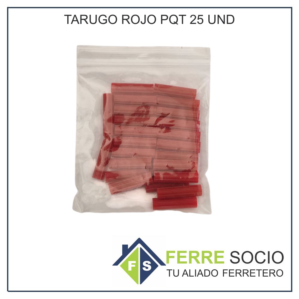 TARUGO ROJO PQT 25 UND