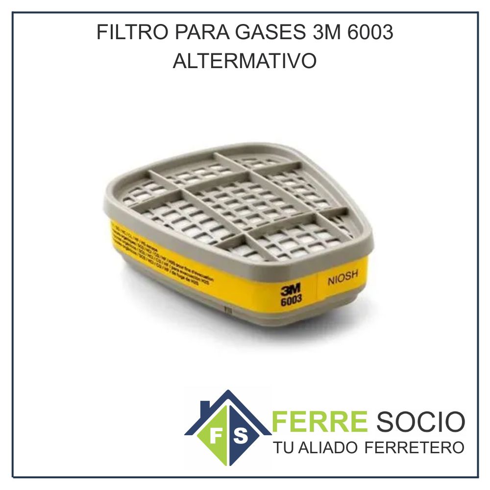 FILTRO PARA GASES 3M 6003 ALTERMATIVO