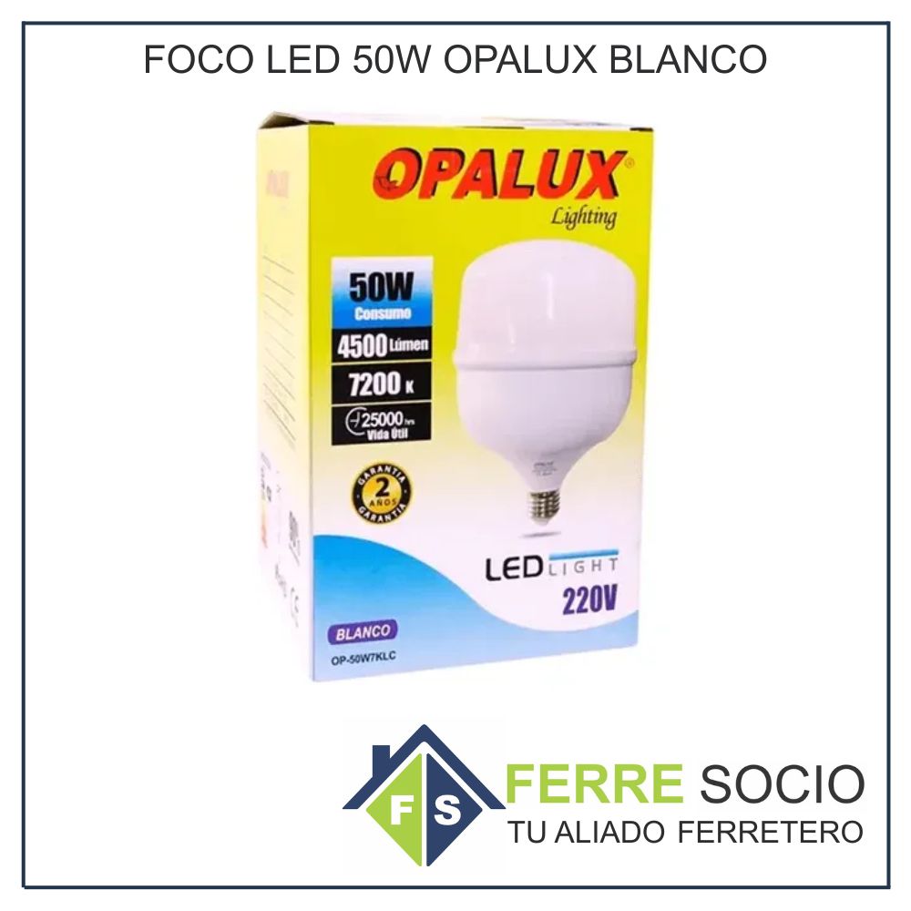 FOCO LED 50W OPALUX BLANCO