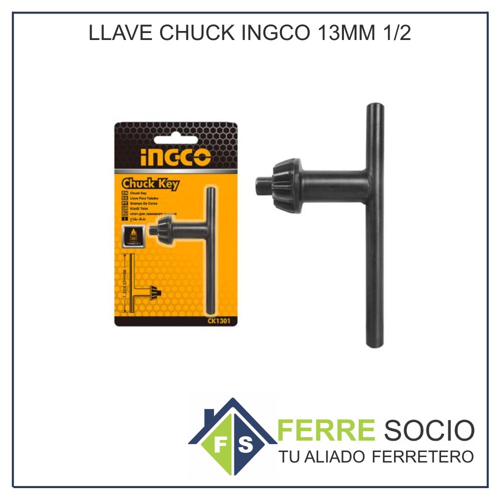 LLAVE CHUCK INGCO 13MM 1/2