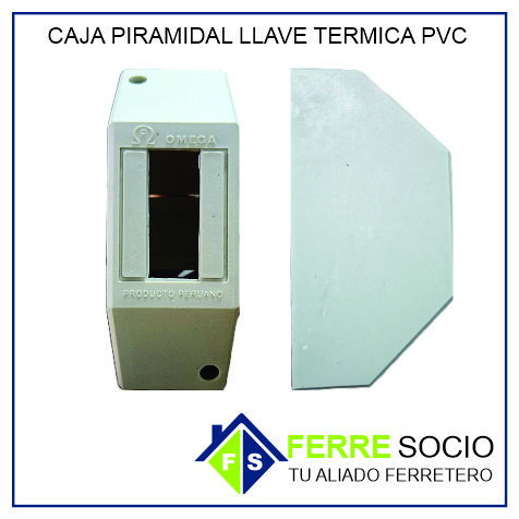 CAJA PIRAMIDAL LLAVE TERMICA PVC