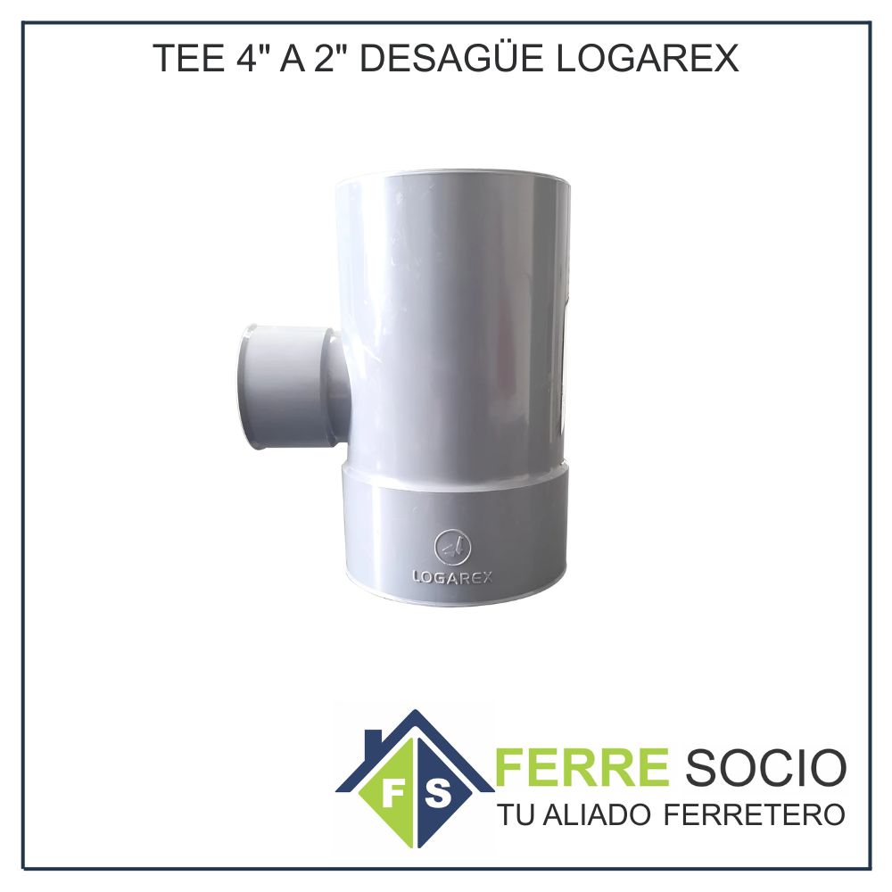 TEE 4" A 2" DESAGÜE LOGAREX