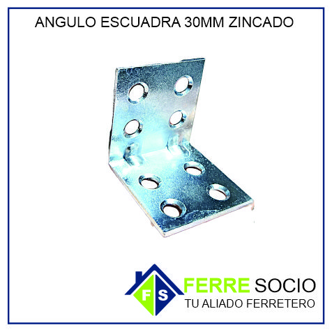 ANGULO ESCUADRA 30MM ZINCADO