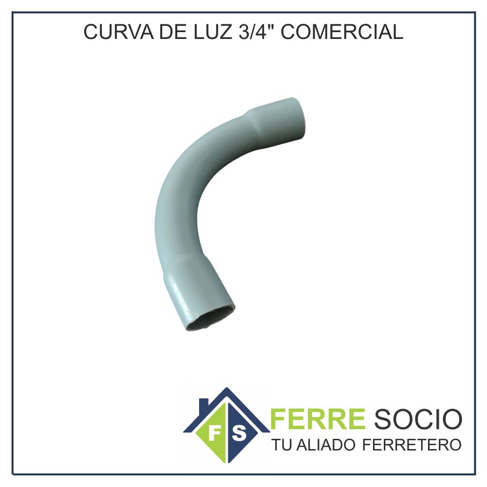 CURVA DE LUZ 3/4" COMERCIAL
