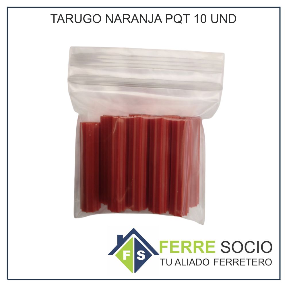 TARUGO NARANJA PQT 10 UND (3/8)