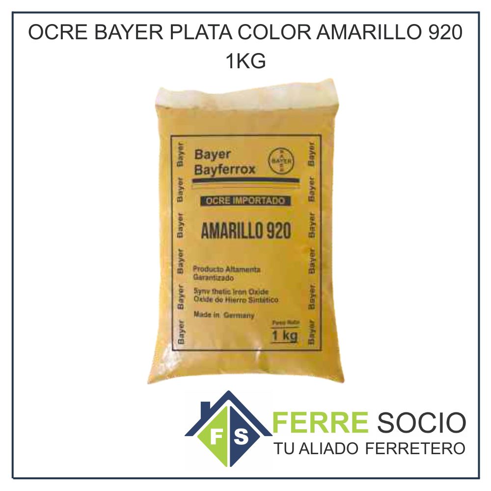 OCRE BAYER PLATA COLOR AMARILLO 920 1KG