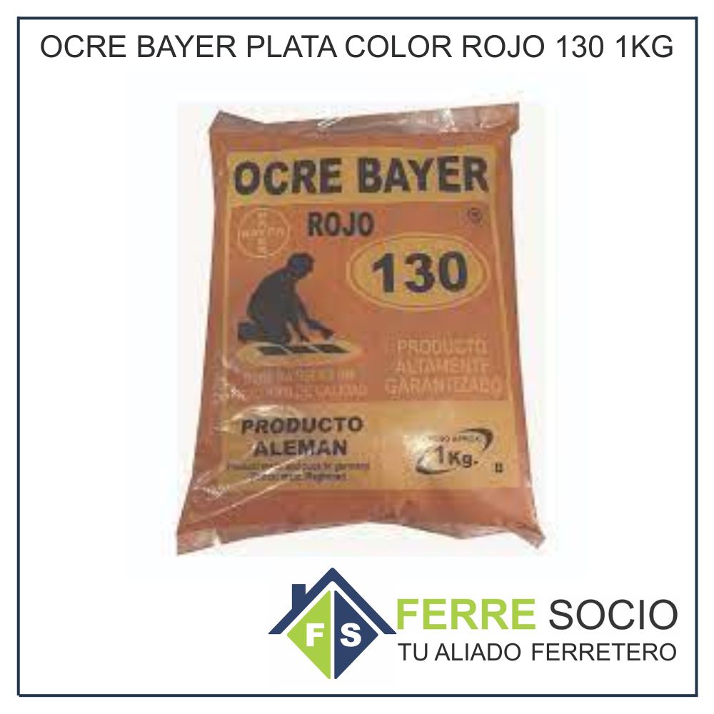 OCRE BAYER PLATA COLOR ROJO 130 1KG