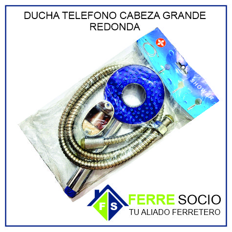 DUCHA TELEFONO CABEZA GRANDE REDONDA
