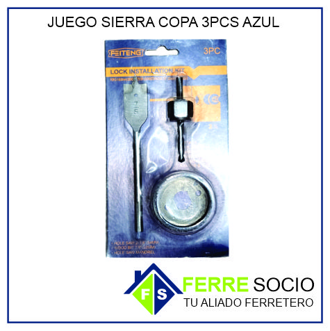 JUEGO SIERRA COPA 3PCS AZUL