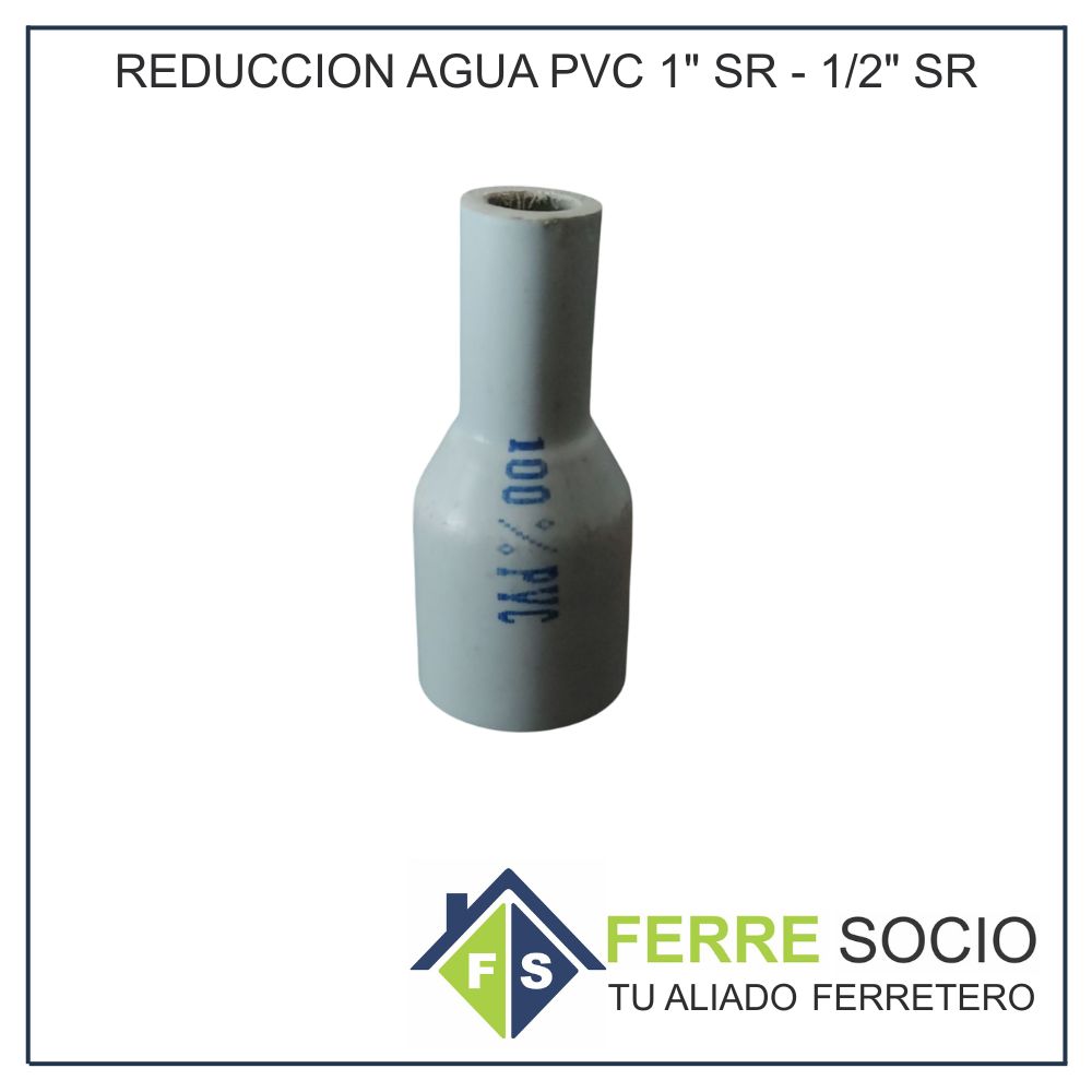 REDUCCION AGUA PVC 1" SR - 1/2" SR
