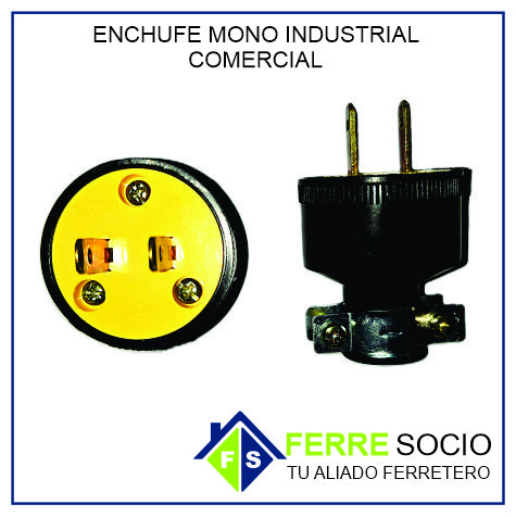 ENCHUFE MONO INDUSTRIAL COMERCIAL