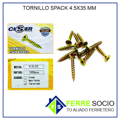 TORNILLO SPACK 4.5X35 MM