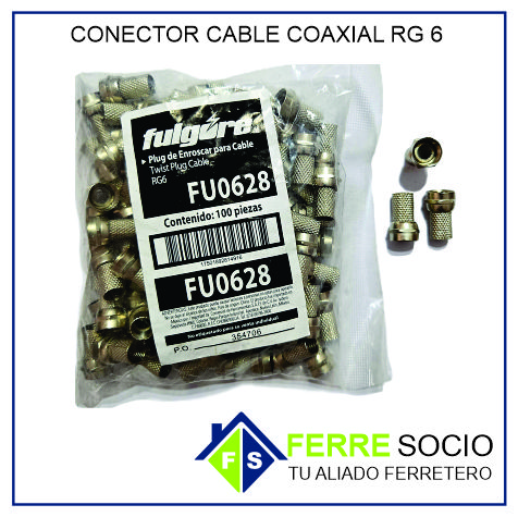 CONECTOR CABLE COAXIAL RG6
