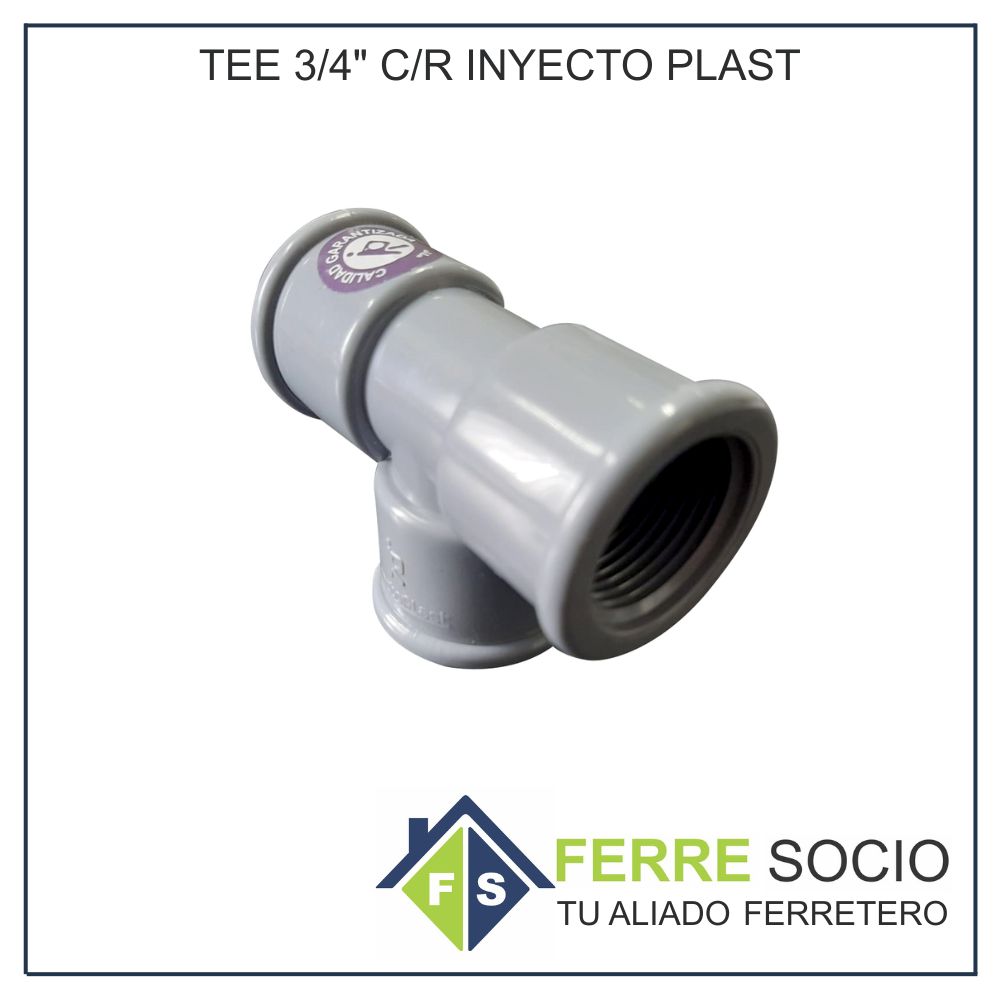 TEE 3/4 C/R INYECTO PLAST